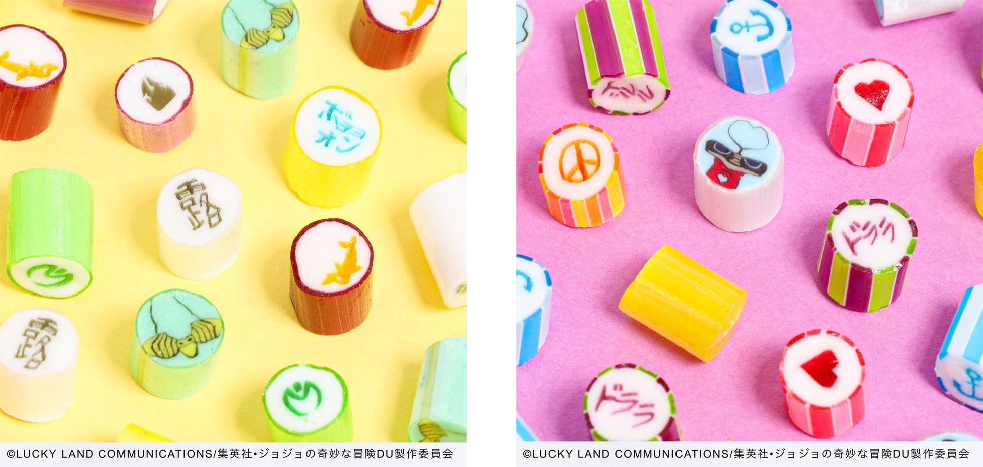 TVアニメ『ジョジョの奇妙な冒険 ダイヤモンドは砕けない』７年ぶりの復刻デザイン　オンラインストアで好評につき全直営店でも発売決定ィィィ!!!　JOJOキャンディセット | 株式会社PAPABUBBLE JAPANのプレスリリース