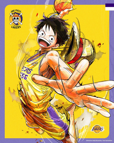 「ONE PIECE(ワンピース)」と「Los Angeles Lakers」がコラボ!1日限りのスペシャルマッチが実現! - MANGA Watch