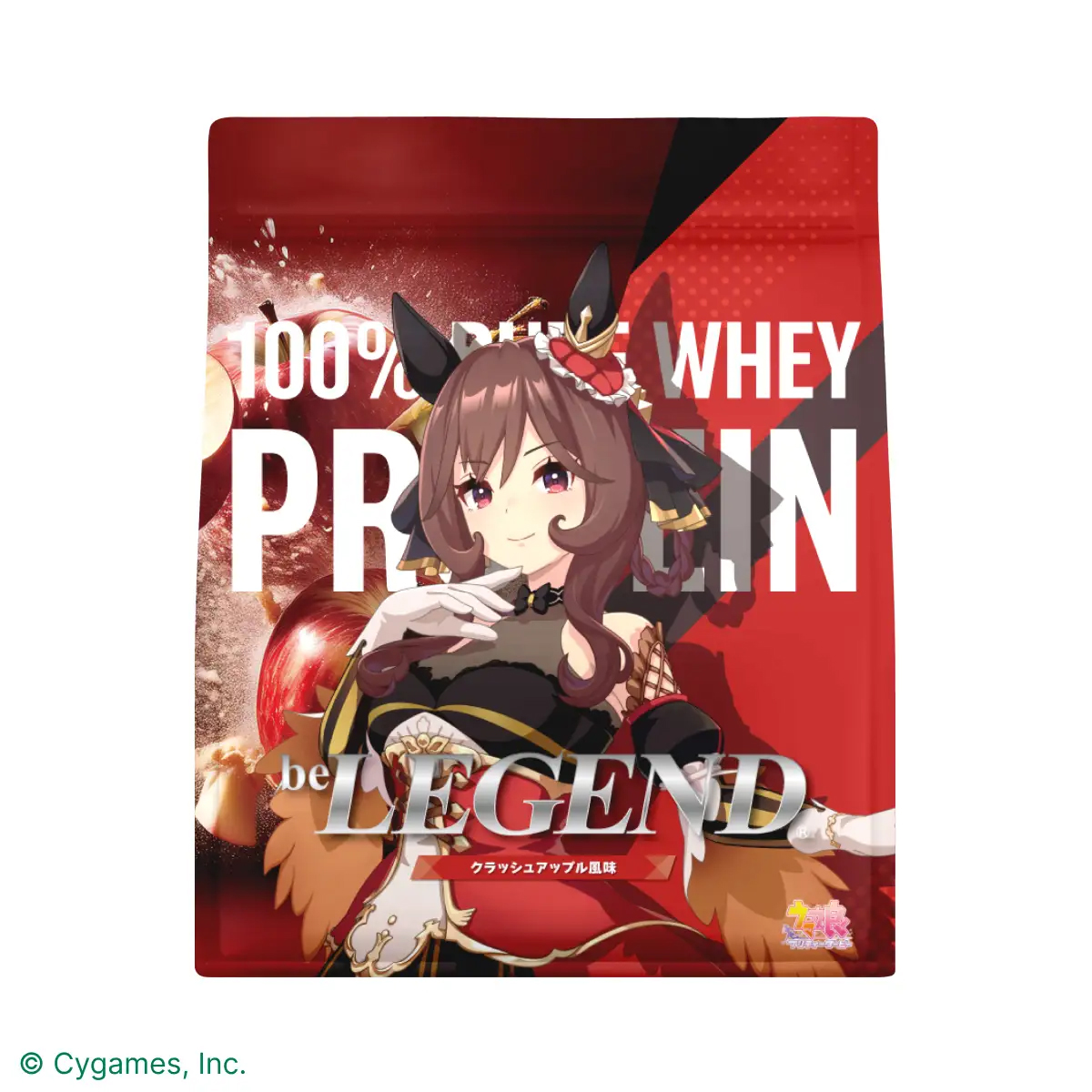 『ウマ娘 プリティーダービー』×『ビーレジェンド』のコラボ第3弾!今度のパッケージは「ジェンティルドンナ」!ジューシーなリンゴ風味のプロテインとコラボ限定タオルが登場!