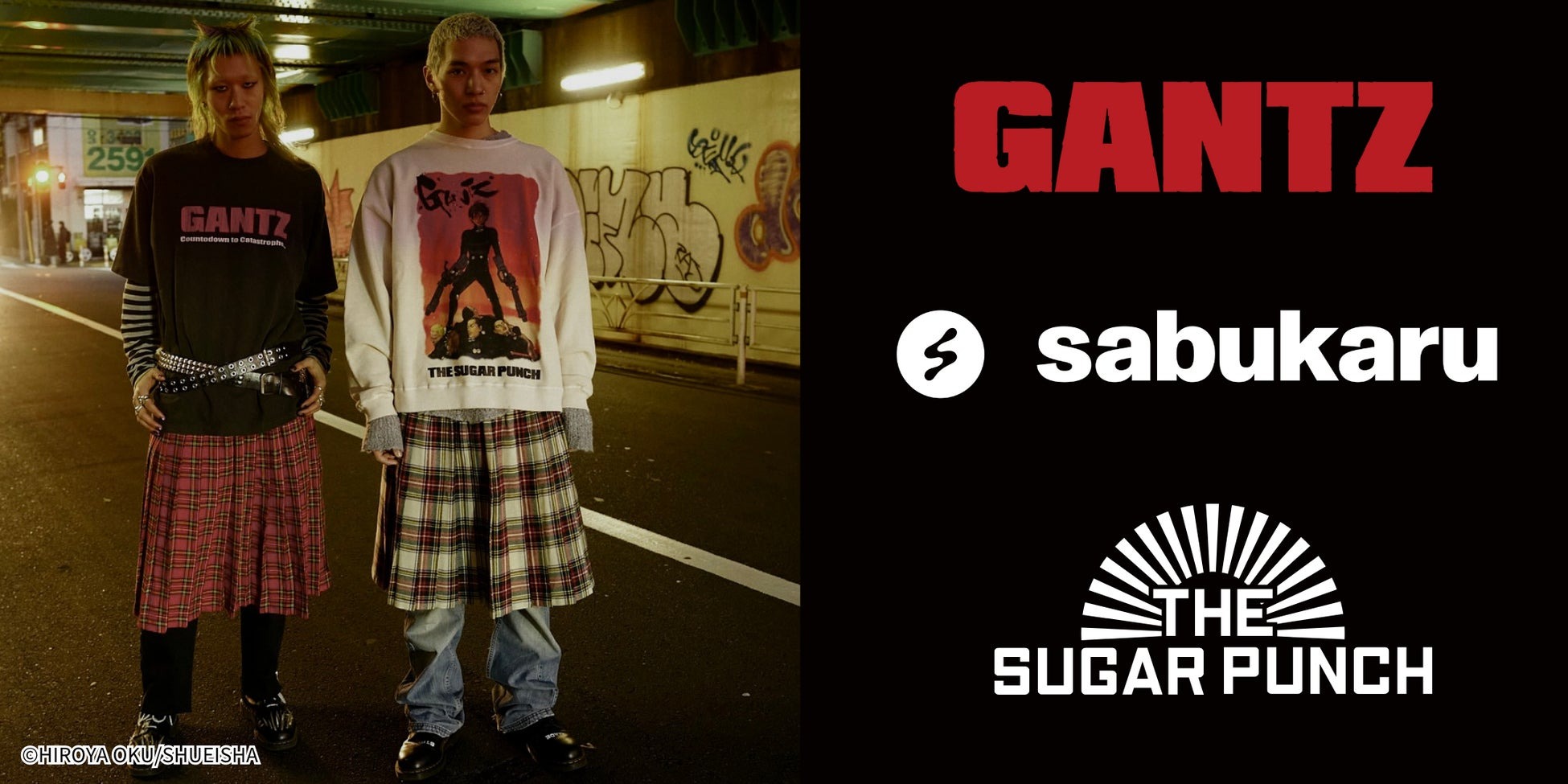 GANTZ × sabukaru.online × THE SUGAR PUNCH！漫画 × 海外オンラインメディア × ファッションのトリプルコラボレーションを限定販売！ | 株式会社 SEEKER CREATIVE STUDIOのプレスリリース