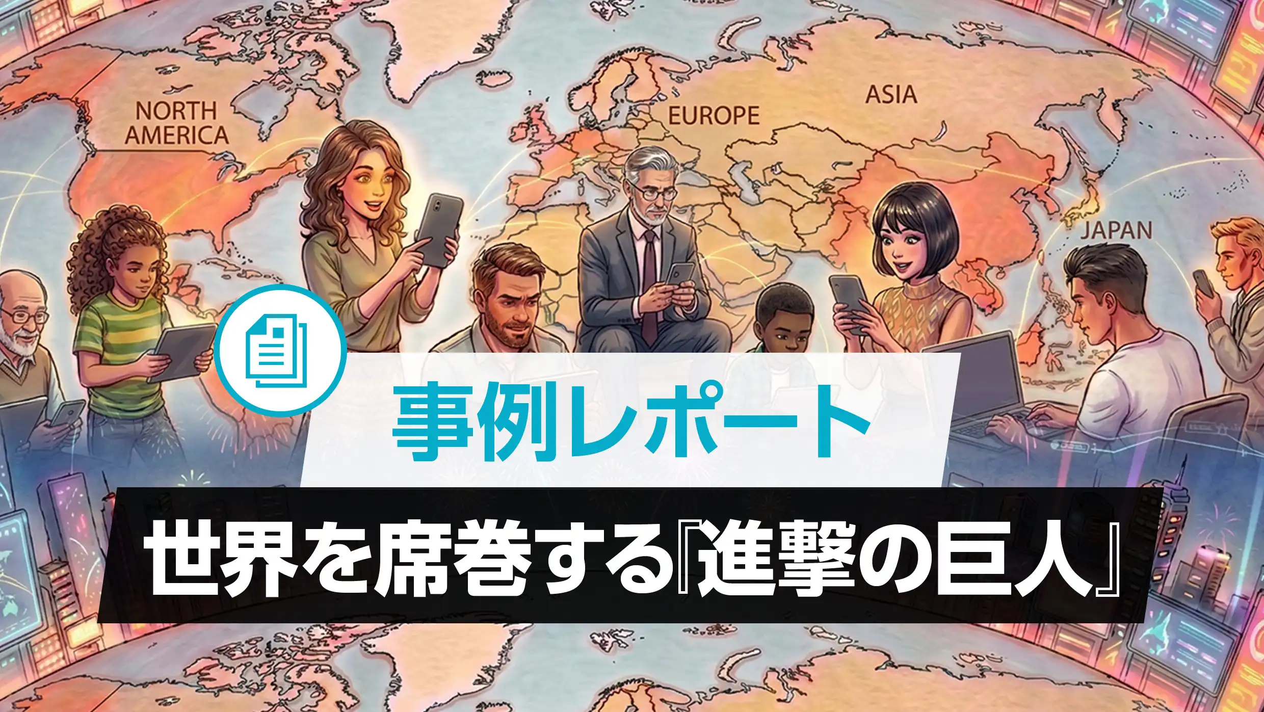 世界で愛される進撃の巨人