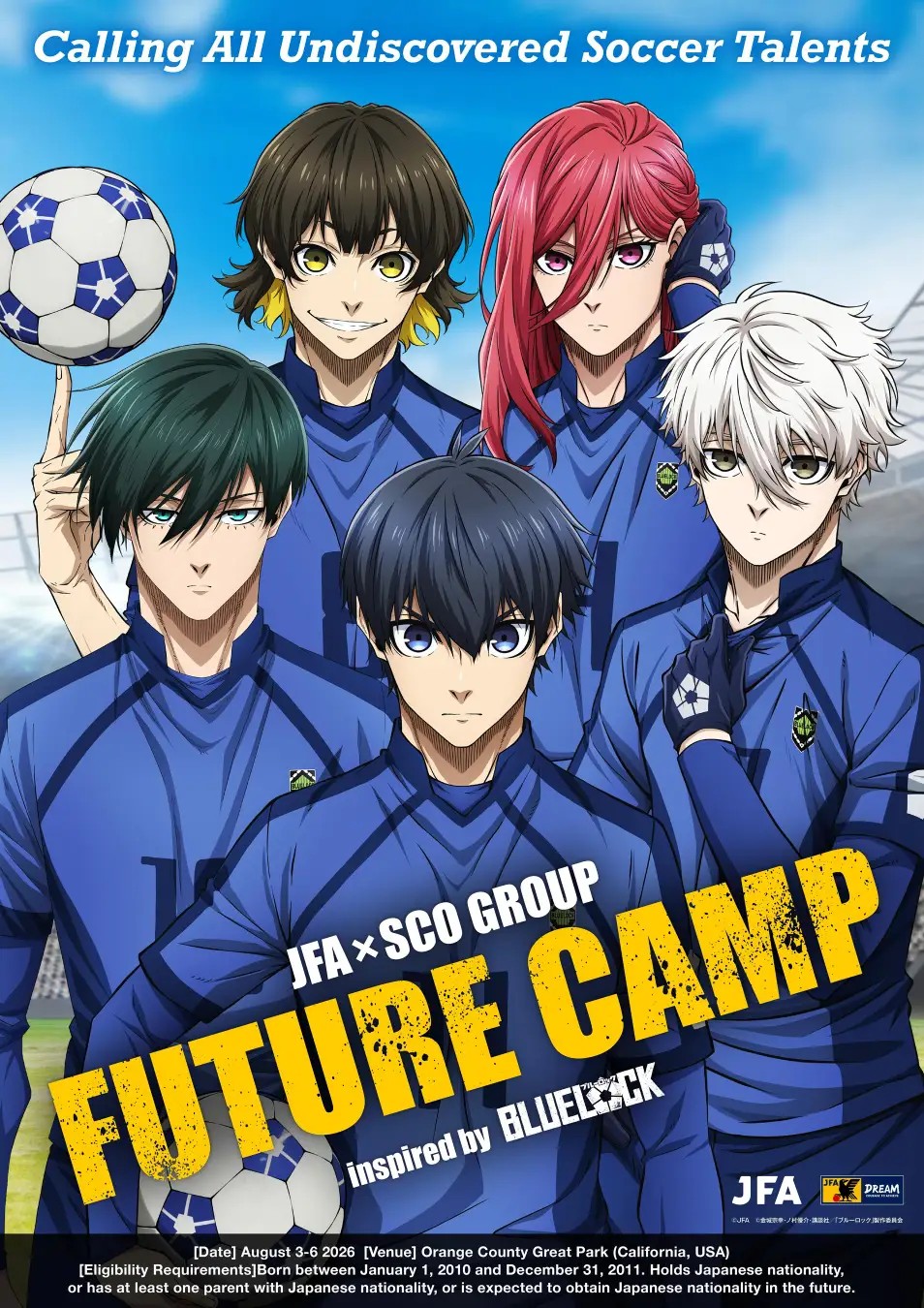 「JFA×SCO GROUP 「FUTURE CAMP」 inspired by BLUE LOCK」を始動 | 株式会社SCOグループのプレスリリース