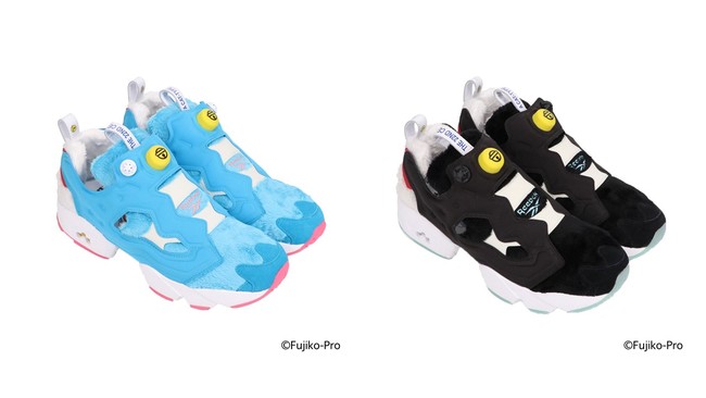 atmosがリーボック クラシックの最もアイコニックなモデルの⼀つである“INSTA PUMP FURY”と国⺠的⼈気キャラクター「ドラえもん」とコラボレーションモデル第⼆弾を発表。