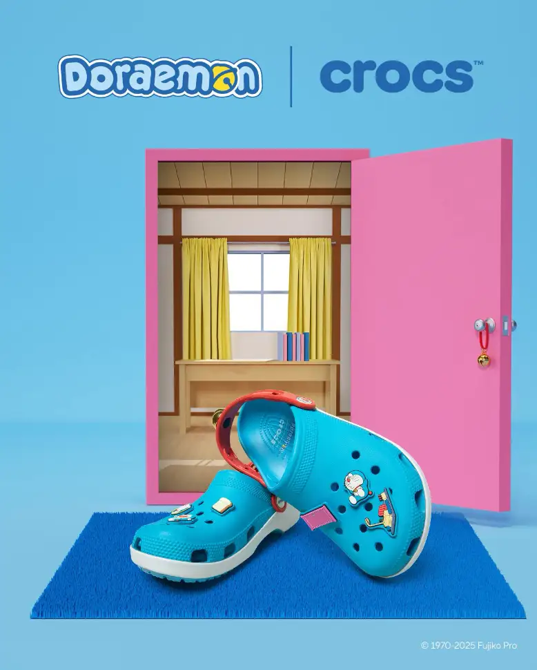 ドラえもんと未来に踏み出そう！ドラえもんとCrocs™の限定コレクションが2025年11月5日（水）より発売
