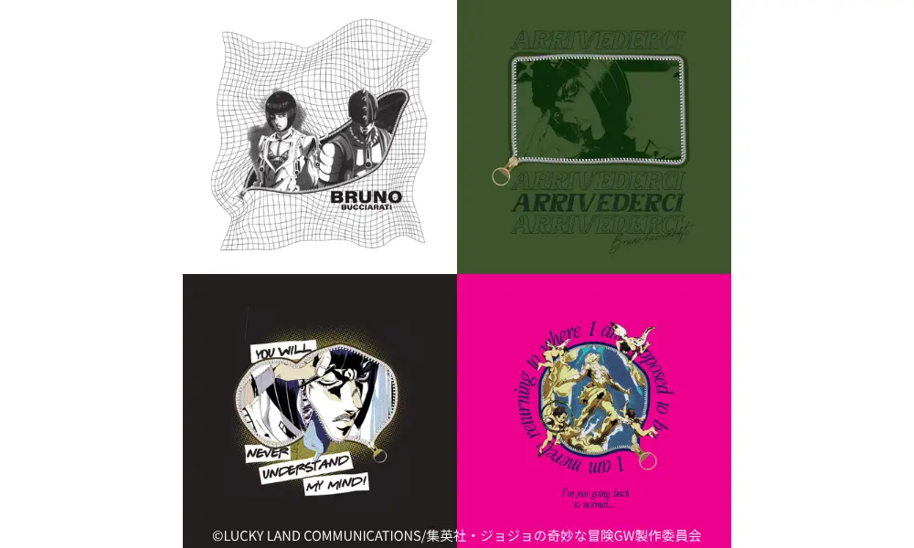 バブアーから、アニメ「ジョジョの奇妙な冒険 黄金の風」Tシャツが登場！